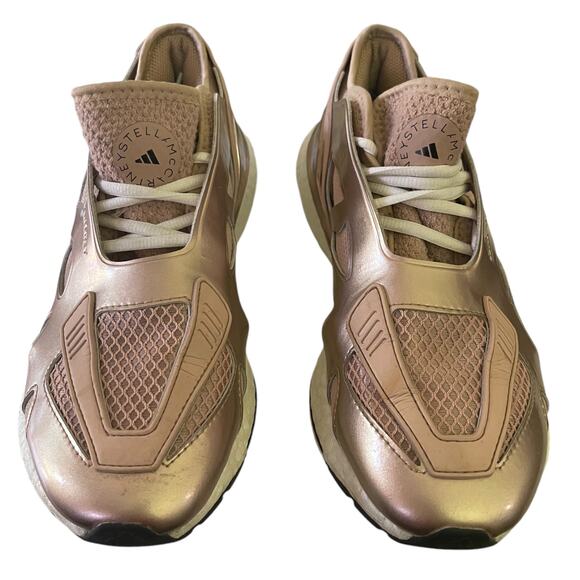 Adidas Stella McCartney Ultra Boost 22 Sneakers Rose Gold Size 9 - Picture 3 of 9